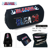 Bleach Thời Trang Đen Hoạt Hình Canvas Sinh Viên Văn Phòng Phẩm Hộp Đựng Quà Tặng
