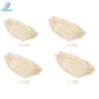 Blesiya 100x Thuyền Hộp Đựng Thực Phẩm Sushi Khay Phục Vụ Món Tráng Miệng Đa Năng Bằng Gỗ Sushi Thuyền Cho Nhà Trà Phục Vụ Thanh Nhà Hàng