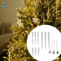 Blesiya 12x Cây Giáng Sinh Mặt Dây Trang Trí Bộ Đồ Trang Trí Cửa Sổ Ngoài Trời Lễ Hội