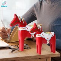 Blesiya 2 Miếng Trang Trí Quà Lưu Niệm Màu Đỏ Bằng Gỗ Memento