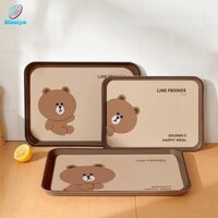Blesiya 3 Miếng Khay Phục Vụ Thực Phẩm Khay Ăn Tối Đĩa Trái Cây Nướng Khay Chuẩn Bị Khay Đựng Thức Ăn Cho Tiệc BBQ Nướng Ăn Buffet