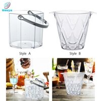 Blesiya Acrylic Xô Đá Đảng Thùng Nước Giải Khát Uống Máy Làm Lạnh Di Động Hộp Đựng Đá Xô Cho Gia Đình Chai Khách Sạn Quán Rượu Bar