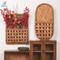 Blesiya Gỗ Treo Tường Giỏ Hoa Đa Năng Handmade Giá Đỡ Hoa Khô Trang Trí Để Sắp Xếp Cây Xanh Nhẹ