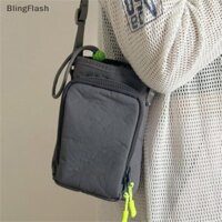 [Blf] Túi đeo vai chai nước Túi đựng cốc nước Túi đựng điện thoại đeo chéo Nylon màu trơn Túi đeo vai di động ngoài trời [FH]