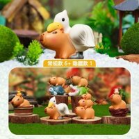 [BLIND BOX] 1 mô hình ngẫu nhiên Chuột lang Capybara sở thú - h2t toy