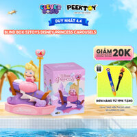 Blind Box Công Chúa Disney Princess Carousels 52TOYs, Mô Hình Búp Bê Mini Bạch Tuyết, Nàng Tiên Cá Clever Box