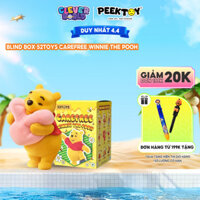 Blind Box Gấu Pooh Disney 52TOYs Carefree Winnie The Pooh, Đồ Chơi Hộp Mù Mô Hình Clever Box