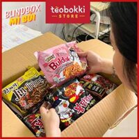 BLIND BOX MÌ GÓI HÀN QUỐC - MỞ THÙNG NGẪU NHIÊN (mì gà cay Samyang, mì shin ramyun Nongshim, mì Jin Ottogi...)