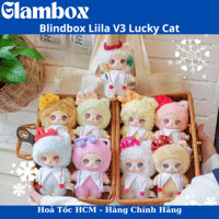 Blindbox Liila Lucky Cat V3, móc khoá gấu bông dễ thương, túi mù cho các tình yêu, Babythree / Liila