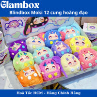 Blindbox Moki 12 con giáp, móc khoá gấu bông dễ thương, túi mù cho các tình yêu,Babythree/Moki