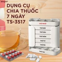 ✎₪❀bling157Hộp, khay chia thuốc 7 ngày, 4 buổi 1 ngày - Đài Loan - TS5317