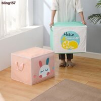 ❉bling157[Video Review] Túi Vải Đựng Quần Áo Chăn Màn Siêu Lớn HÌNH CUTE - Hộp Vải Đựng Cất Đồ Đa Năng, Đựng Gối Mền, Đồ