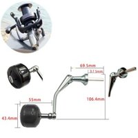 Blink Cho DAIWA CHO CROSSCAST Máy Câu Tay Cầm Bánh Xe Quay Phụ Kiện Sửa Đổi