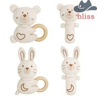 Bliss Bông Lắc Tay, Bộ Chuông Vòng Cotton Động Vật Cho Bé, Đồ Chơi Cho Bé Dễ Thương Mềm Mại Thoải Mái Tay Quay Chuông Đồ Chơi Cho Bé 0-1 Tuổi