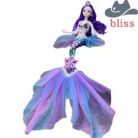 Bliss Cưới Nàng Tiên Cá Búp Bê 3D Mắt Kawaii 3D Quần Áo Mắt Có Thể Tháo Rời Nhà Chơi 13 Khớp Di Chuyển Được Búp Bê Nhân Vật