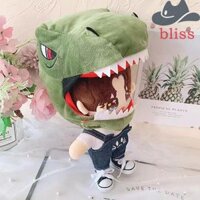 Bliss Mũ Đội Đầu Khủng Long, Búp Bê Bông PP Xanh Sang Trọng Mũ Khủng Long, Ngày Lễ Cosplay Người Lớn Hoạt Hình Kawaii Sang Trọng Mũ Cá Mập Trẻ Em