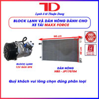 Block điều hoà 12V bản 8PK, Dàn nóng HBS - JP170704 dành cho Maxx Force ( Khách hàng lưu ý chọn đúng sản phẩm )