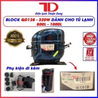 Block tủ lạnh, tủ mát,tủ đông mới 100% model QD128 công suất 320W, lốc tủ lạnh máy nén
