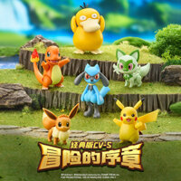 Blokees Pokémon Phiên bản cổ điển S Phiêu lưu Tem Khối xây dựng Người đàn ông Đồ chơi vịt Pikachu