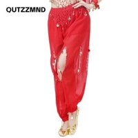 Bloomers Belly Dance Phụ kiện voan Sequins Quần nhảy múa bụng