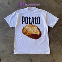 Bloomridge Áo thun họa tiết POTATO sành điệu có in hình bơ - Áo thun Cotton Unisex thoải mái