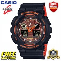 Blp0 G-Shock G-Sock [Ready Stock] Casio (GA-100BR-1A) Ready Stock Impact Resistance Analog Digital Men's Watch 2021