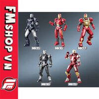 (BLUE BOX) FONDJOY MARVEL FIGURE SPLICING TOYS IRON MAN