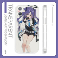 Blue File Youxiang Cover Mouth Shy Girl Apple 16 Vỏ Điện Thoại Thích Hợp Cho 14pro Xiaomi 15OPPOk9 Redmi k60 Honor play6iQOOneo8 Huawei p60 OnePlus 13 Real Me