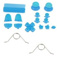 Blue L2 R2 D-pad Joystick  Cover Button Mod Set Kit for Sony PS4 &amp; Spring