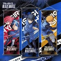 Blue Lock HD Fabric Scroll Poster - Anime Treo Tường Với Nagi Seishiro, Isagi Yoichi, Bachira Meguru, Chigiri Hyoma