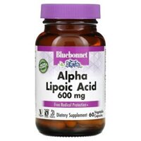 Bluebonnet Nutrition Alpha Lipoic Acid 600 mg 60 Vegetable Capsules