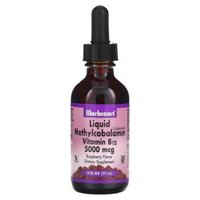 Bluebonnet Nutrition CellularActive Liquid Methylcobalamin Vitamin B12 Raspberry 5.000 mcg 2 fl oz (59 ml)