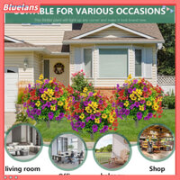 {Bluelans} Cây bụi nhân tạo thực tế Lối đi Cây xanh nhân tạo Cây hộp nhân tạo chống tia cực tím Cây bóng Topiary có cọc đất Giả chống thời tiết cho ngoài trời cho Đông Nam