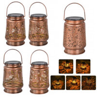 {Bluelans} Quà tặng ánh sáng mặt trời Đèn năng lượng mặt trời cho lễ tạ ơn Đèn lồng treo năng lượng mặt trời đẹp để trang trí sân vườn ngoài trời Họa tiết cắt chim và côn trùng chống thời tiết Đèn năng lượng mặt trời cho sân