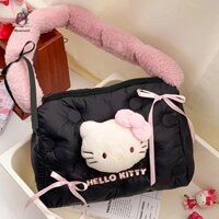[Bluemood] Túi cầm tay sang trọng Sanrio Hello Kitty dễ thương Túi đi lại Túi hở nách Túi đeo dưới cánh tay di động ngọt ngào Túi lưu trữ Quà tặng sinh nhật Mới