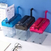 Bluestyle Mini Hướng Dẫn Sử Dụng Máy Hủy Giấy A6 Văn Phòng Tài Liệu Tàu Hủy Biên Nhận Vé Dày Cardstock Cutg Máy 17x15x9.5cm Mới