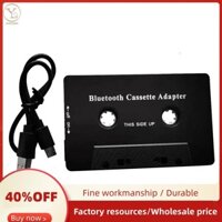 Bluetooth 5.0 Âm Thanh Băng Xe Ô Tô AUX Stereo Adapter Có Mic Cho Điện Thoại MP3 Cáp AUX CD Player