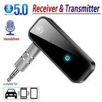 Bluetooth 5.0 Bộ Thu Âm Thanh Hansfree Gọi 3.5 Mm AUX Jack USB Dongle Âm Nhạc Stereo Bộ Chuyển Đổi Không Dây Cho Tivi PC Xe Hơi Bộ