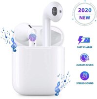 Bluetooth 5.0 Headset Wireless Earbuds, IPX5 Waterproof 24H Playtime Wireless Sports Headphones, 3D HD Stereo, Compatible With Android/iPhone/ Sams...
