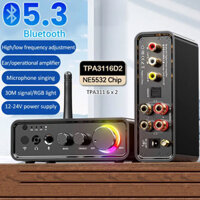 Bluetooth 5.3 Audio Receiver Transmitter 2-in-1 Bluetooth Adapter 3.5mm Aux Jack RCA Stereo Music Wireless Adapter