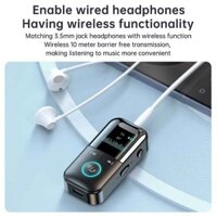 Bluetooth 5.4 Adapter Transmitter Receiver with LED Display Wireless Audio For Car Music Headphone Speaker