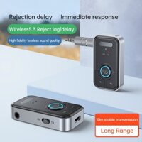 Bluetooth Handsfree Car Kit Receiver Adapter 3.5mm AUX Wireless 2 in 1 Transmitter and Receiver MP3 Music Player
