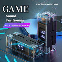 Bluetooth headset with microphone in-ear wireless headset touch control  power display with charging box