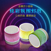 Bluetooth speaker powerful bass mini bluetooth speaker strong bass bluetooth speaker Mới Mini Cracked Bluetooth Âm Thanh Thẻ Di Động Loa Siêu Trầm Âm Thanh led Dạ Quang Loa Không Dây Quà Tặng