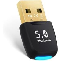Bluetooth USB Dongle - Bộ chuyển đổi PC Bluetooth, Bộ chuyển đổi Bluetooth 5.4 (BR + BLE + EDR), Plug and Play, Bộ chuyển đổi USB Bluetooth cho PC Laptop Loa Bàn phím Chuột để Win 11 / 10 / 8.1 / 7