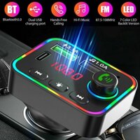 Bluetooth5.0 FM Transmitter Hands-Free USB 1pc 50x37.8x87mm Charger Car