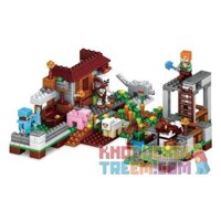 BLX 81007 LELE 33000 LEPIN 18014A 18014B 18014C 18014D non Lego BỘ 4 MÔ HÌNH NHỎ bộ đồ chơi xếp lắp ráp ghép mô hình Minecraft CUBEWORLD Game Xây Dựng 392 khối