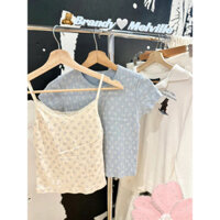 Bm Nguyên Chất Desire Phong Cách Dễ Thương Ngọt Ngào Mới Nguyên Chất Cotton Mới Milky Trắng Ren Nơ Maillard Bm Gấu Sling Cho Nữ