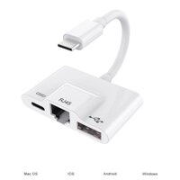 Bm USB-C HUB HDMI Ethernet Cổng Sạc Cho Máy MacBook Pro Chromebook Pixel Samsung Galaxy S8/S9 Plus