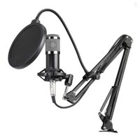 Bm800 Micro ngưng tụ chuyên nghiệp Podcast Thiết bị phát sóng trực tiếp USB Mic Microfone Bộ Mic Studio có chân đế tay Thiết bị ghi âm nhạc cho phòng thu Ghi âm trực tiếp và Bro